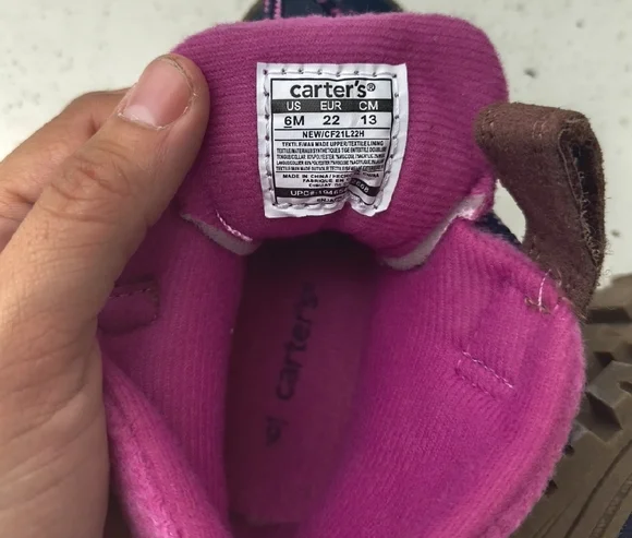 Carter's Purple and Brown Kids Boots - Picture 2 of 5